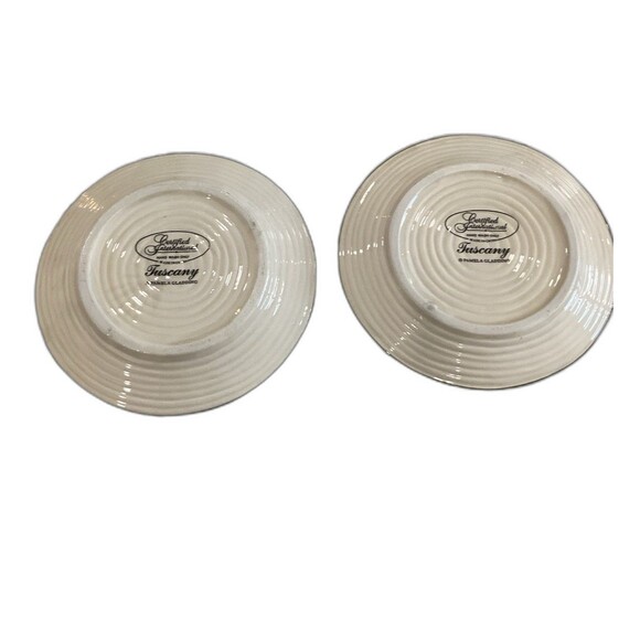 Vintage Certified International Tuscany Pamela Gladding Pitcher and 2 Saucers. - Picture 8 of 8